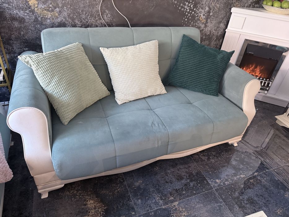 vand canapea 2 locuri Bellona, extensibila cu lada, 140 cm/120 cm