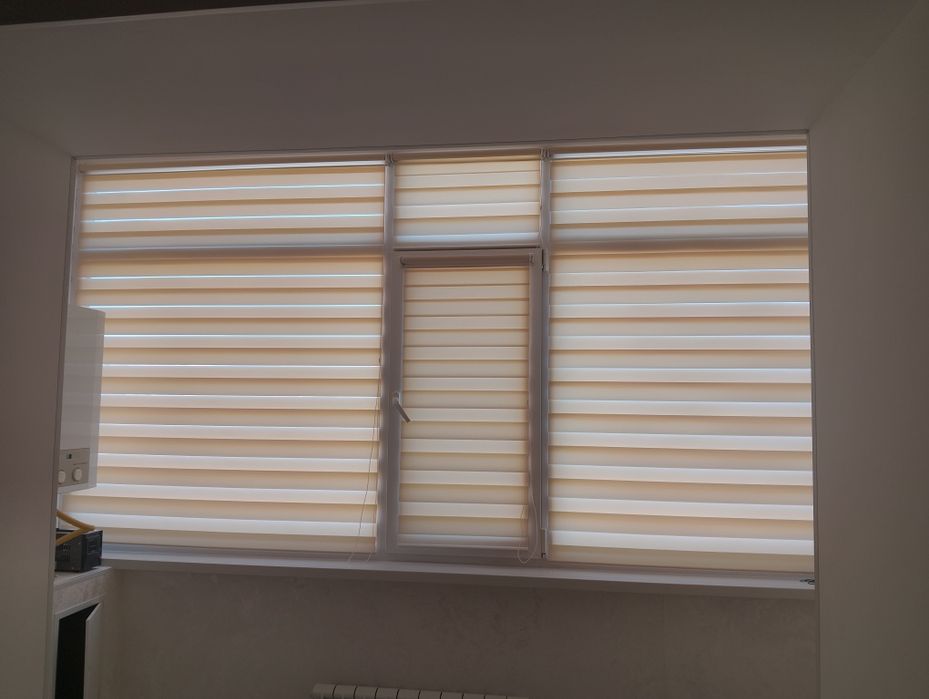 Жалюзи ролшторы сплошные день и ноч