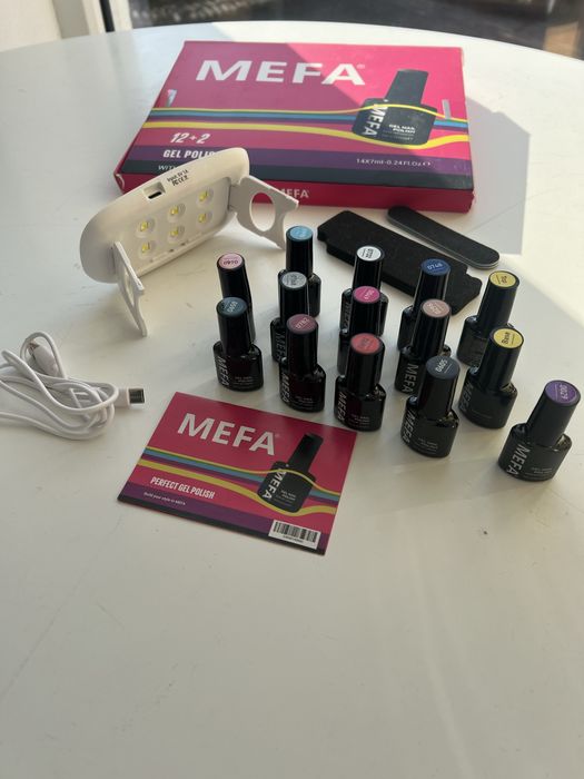 Set oja semipermanenta 14 oje gel cu lampa UV
