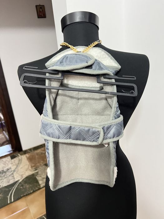 Geaca catei pisici ajustabila cu arici guler de blanita captusita