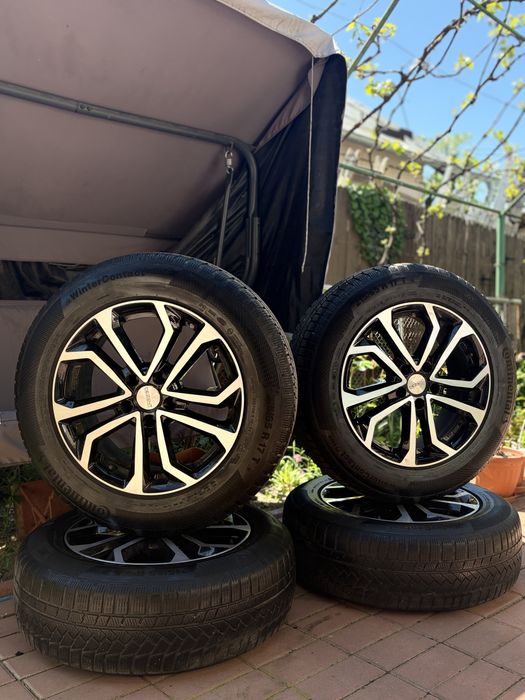 SET 4 JANTE DEZENT R17 + Anvelope Iarna Continental 215 / 65 / R17 TS 850 P