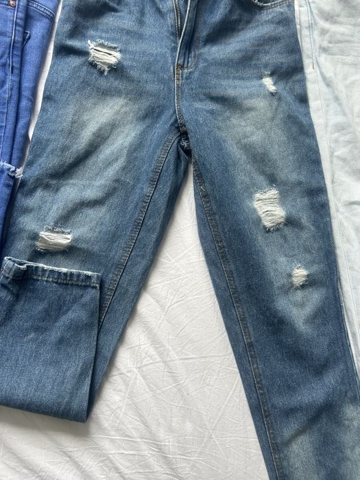 Лот Дънки скъсани, mom fit, различни