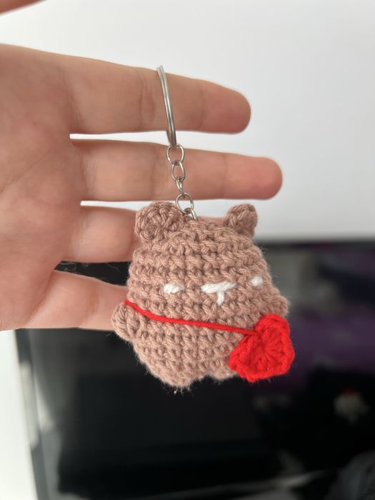 Set brelocuri ursuleti crosetati manual amigurumi - cadou handmade cuplu