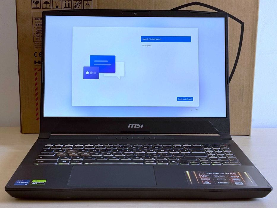Бартер! 15м.Гаранция! MSI Katana 15 / 16-ядрен i7-14650HX 5.20GHz / RTX 5070 / 16GB DDR5 / 1TB SSD