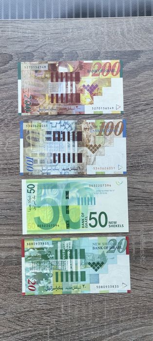 Продается набор банкнот Израиля