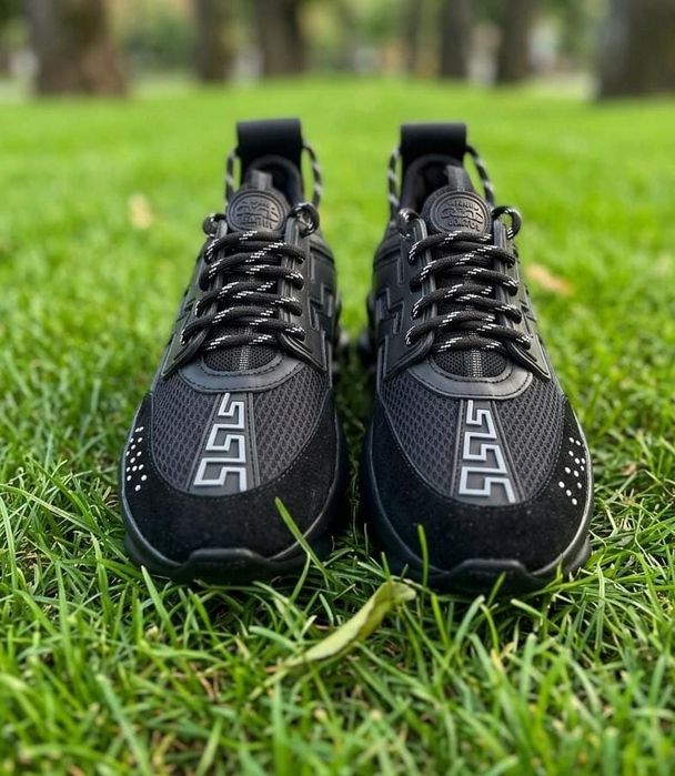 Adidasi Versace Chain Negru - Unisex