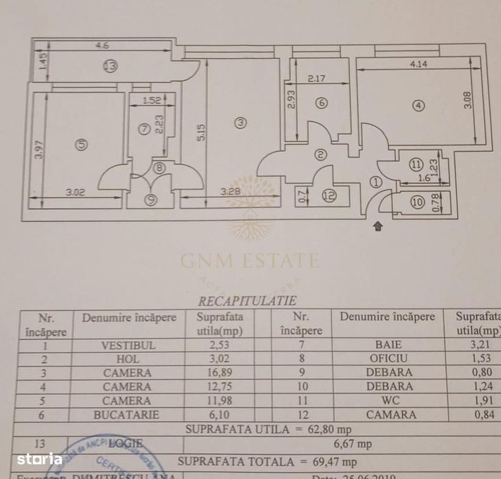 3 Camere Bloc Reabilitat Parc Drumul Taberei
