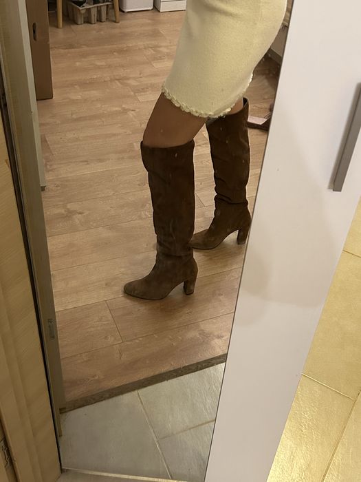 Чизми (40 номер) цвят camel