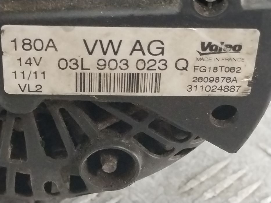 Alternator Volkswagen Transporter T5 Facelift (2009->) 2.0 Motorina 20