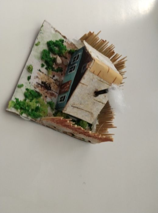 Деорама домик в деревне