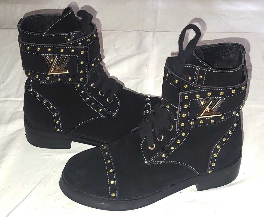 LOUIS VUITTON боти естествена кожа 37-37,5