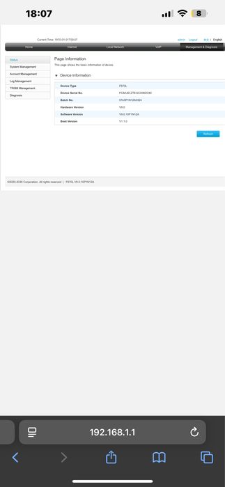 ZTE F670L wifi router optomda