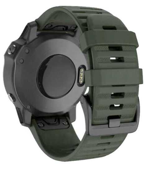 Curea kaki din silicon, 22mm, quickfit, Garmin Fenix 8 7 6  NOU!