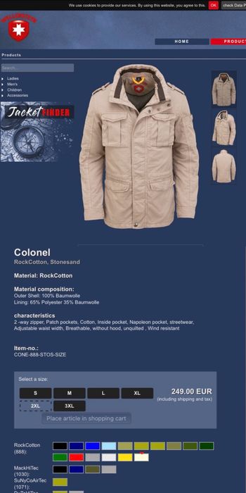Wellensteyn Colonel Jacket L