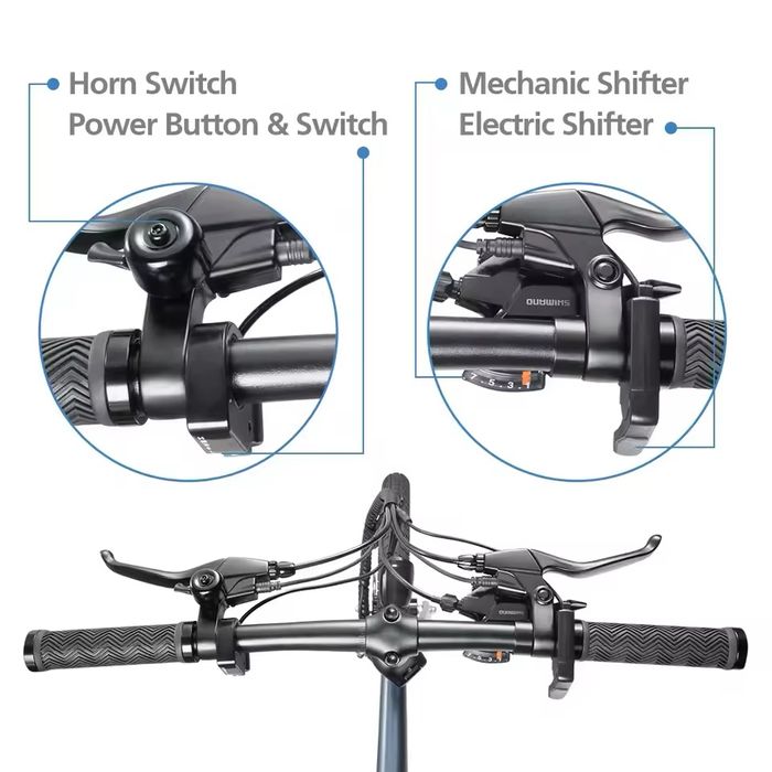 DYU T1 Bicicletă electrică 250W Motor fără perii 36V10AH Baterie litiu