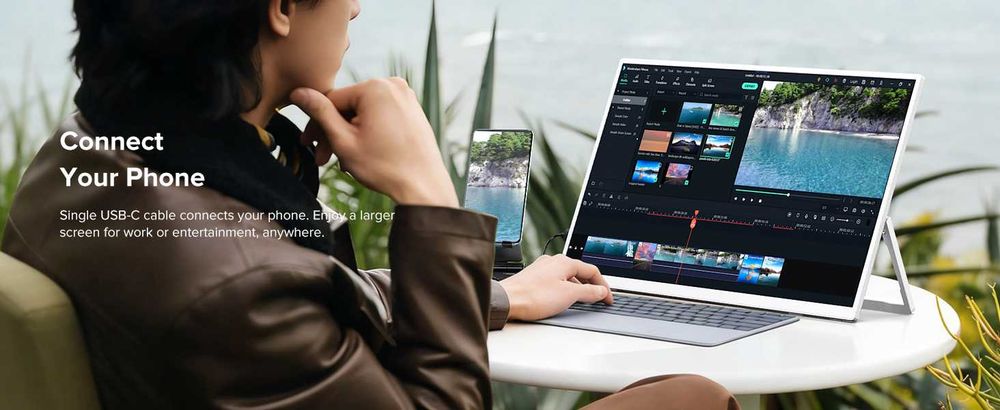 Портативный монитор UPERFECT 15.6" FullHD 1080P IPS 125% sRGB Белый