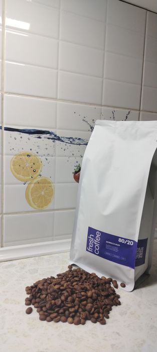 Зерновой кофе, эспрессо 80/20 Арабика, робуста