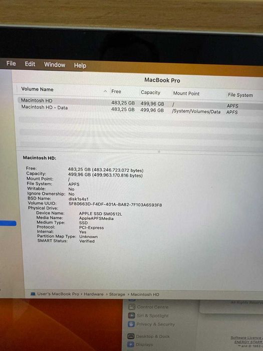Apple MacBook Pro A1707 15,4'' 16GB RAM 512GB SSD TouchBAR
