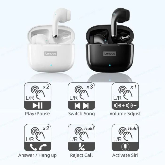Bluetooth слушалки Lenovo LP40(Lp40 pro)