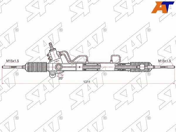 Рейка рулевая Toyota Camry