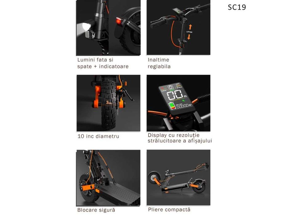 Scuter Trotineta 60V două motoare și suspensie dublă–limitat la 25 km