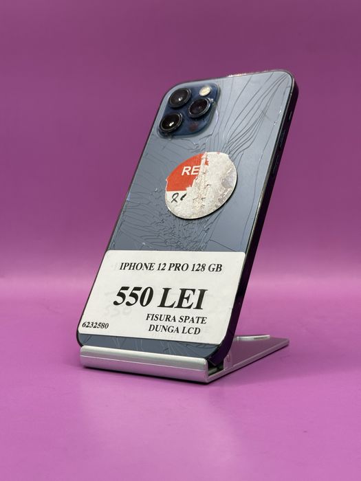 Iphone 12 Pro 128GB Fisurat/Dunga •Amanet Matei Crangasi•62325