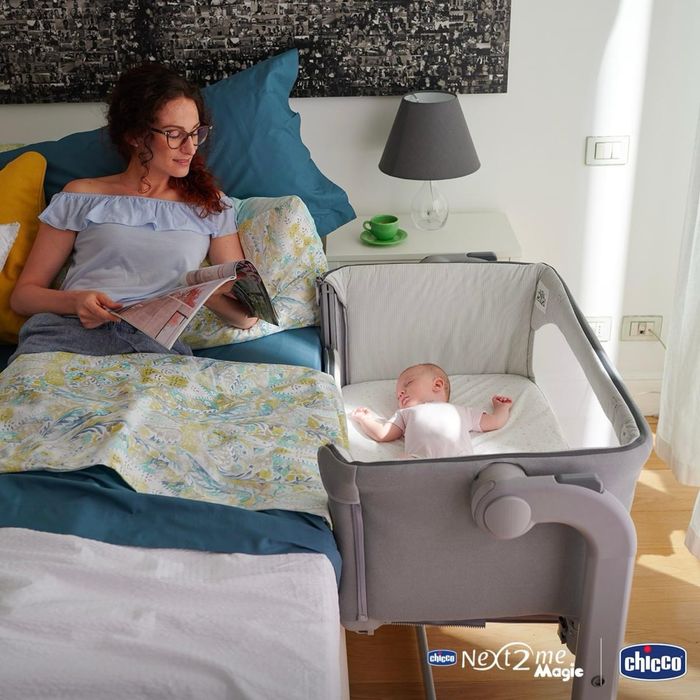 Patut bebe Chicco Next2Me Magic Evo, gri, 990x580mm
