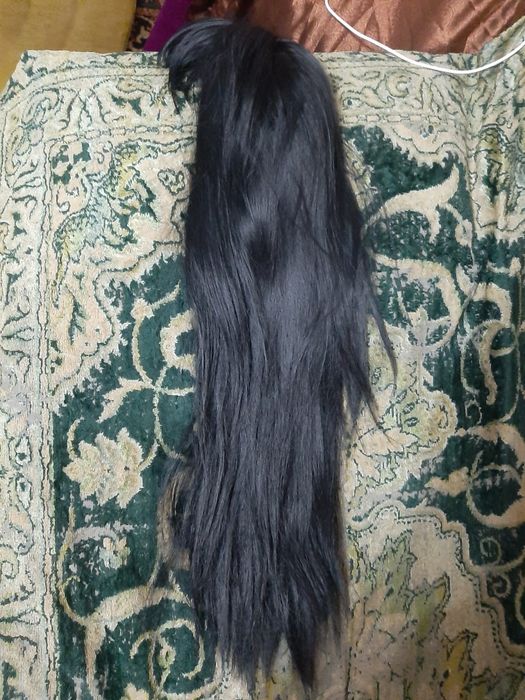 Волосы парик ,черный