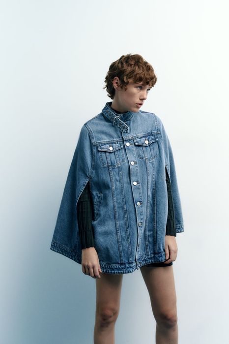 Кейп деним ZARA