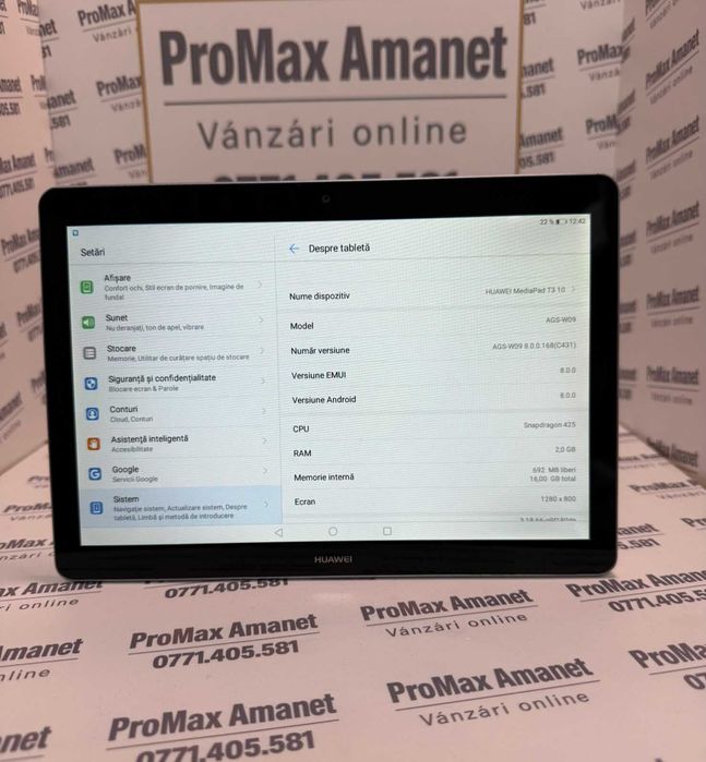 Tableta Huawei MediaPad T3 10" ProMax Amanet