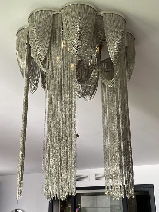 Lustra living, design retro, 80 cm diametru