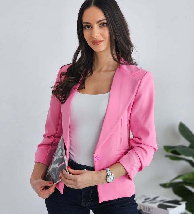 Розово дамско сако