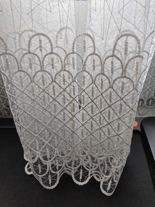 Завеси от тюл с бродерия