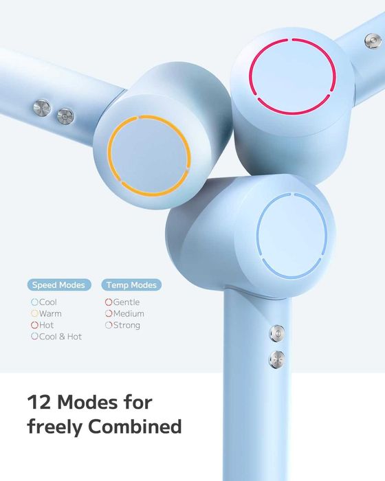 PLUZZ Йонен сешоар с дифузер , термоконтрол 110 000 об/мин