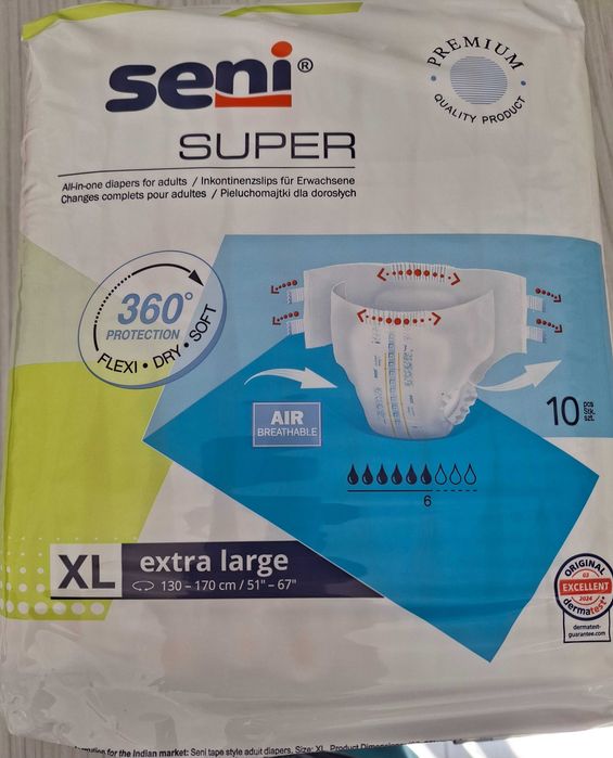 Scutece Seni Super Extra Large 10 bucati