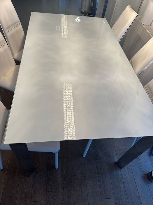 Masa de sticla extensibila