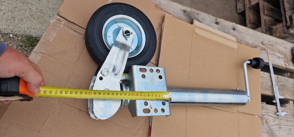 Roata de sprijin remorca automata suport tip B 200X60mm, 
Distanta