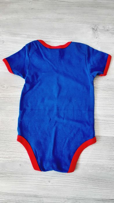 Body din Bumbac, Albastru, My Daddy is SUPERMAN, 80-86cm