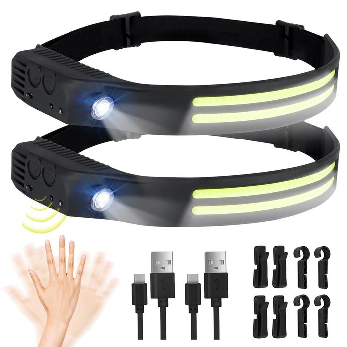 Lanternă frontală LED reîncărcabilă!