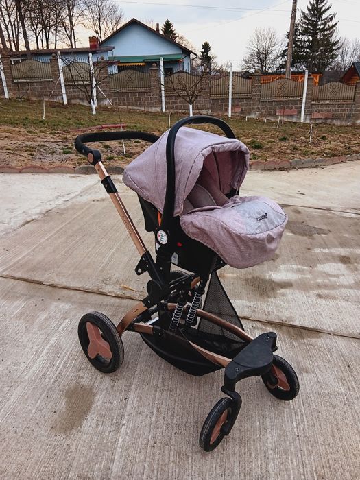 Caricior transformabil 3 in 1 Coccolle Ambra, Rose Gold