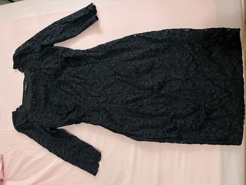 Черна блестяща рокля Orsay xS размер