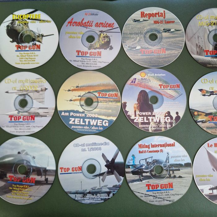 Lot 16 CD-uri Multimedia Revista Top Gun Special România