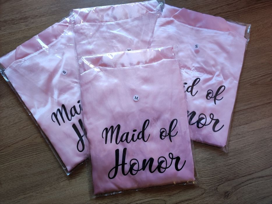 Сатенен халат за кума