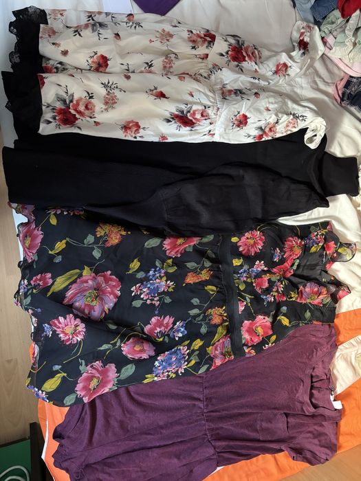 Lot haine dama Zara H&M Bershka XS-S rochii pantaloni