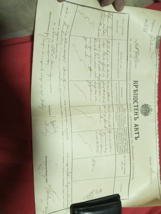 Стари дукументи 1906г