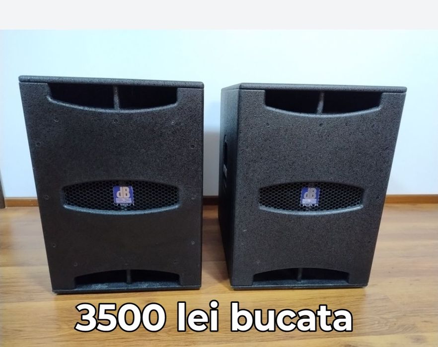 Mixer RCF și boxe bas subwoofer DB pentru DJ, formație, nuntă, botez