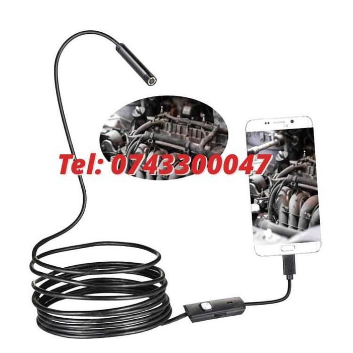 2 M Camera Endoscop boroscop 6 Led Inspectii Tehniceinstalatii