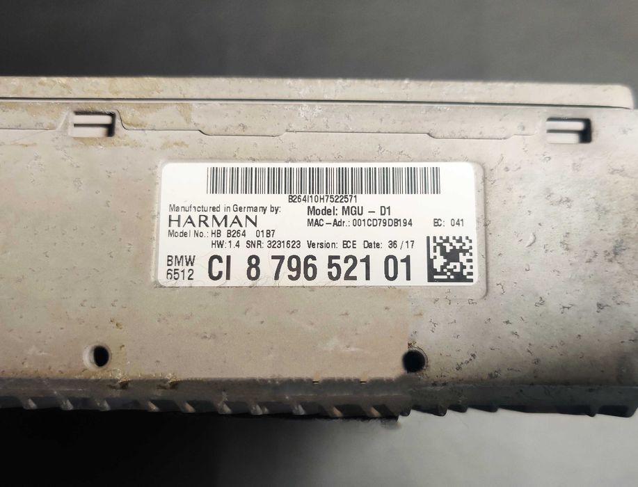 Unitate BMW MGU D1 B264 HW 1.4 - GPS- G01 G05 G16 G20 G30 G80 G82