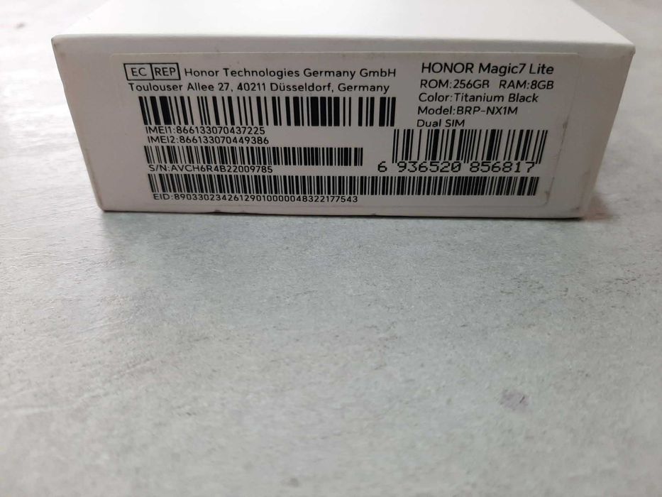 Чисто Нов HONOR MAGIC 7 LITE 256/8 BLACK , 256 GB, RAM 8 GB, 5G