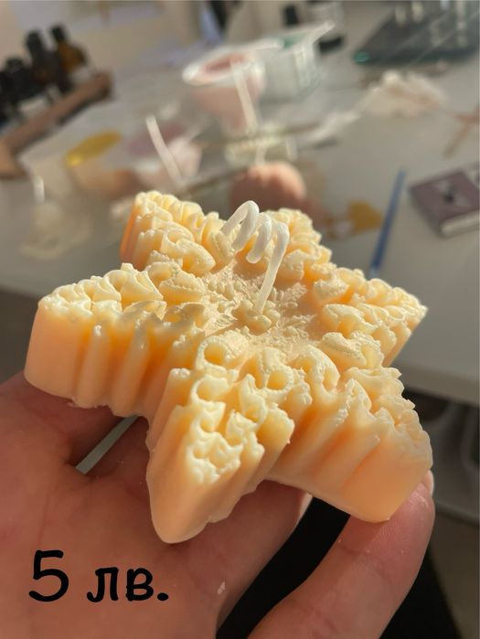 Ръчно изработени соеви свещи